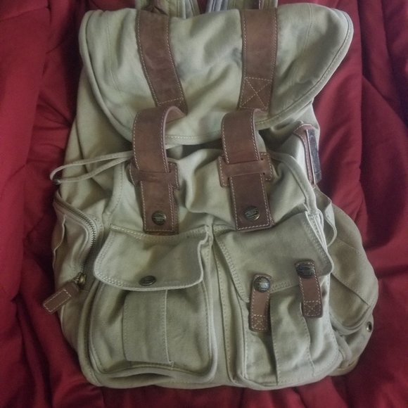 Backpack by J. L. Powell Canvas & Leather - Picture 1 of 6
